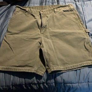 Green carhartt shorts size 36 waist